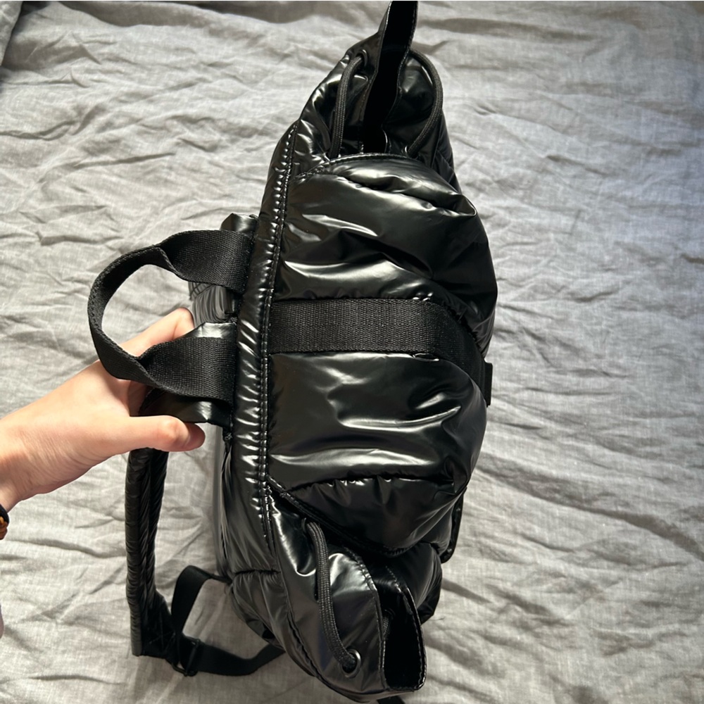 BEIS The Cargo Puff Backpack in Black Travel - Picture 10 of 13